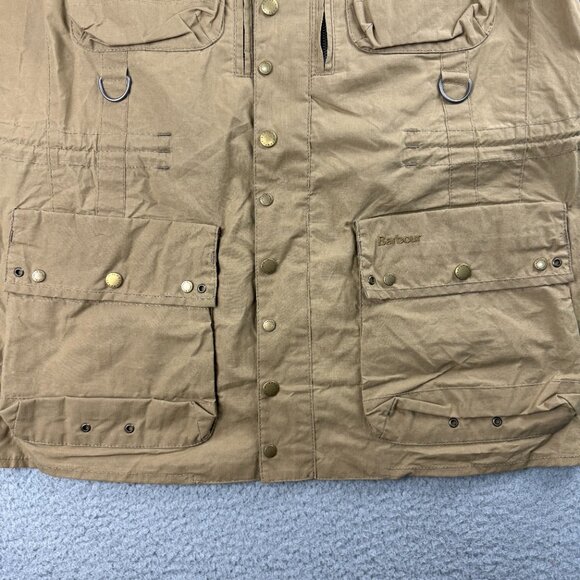 Barbour To Ki To Jacket Mens Medium M Brown Inaka Field Utility Military SAMPLE - Picture 9 of 12